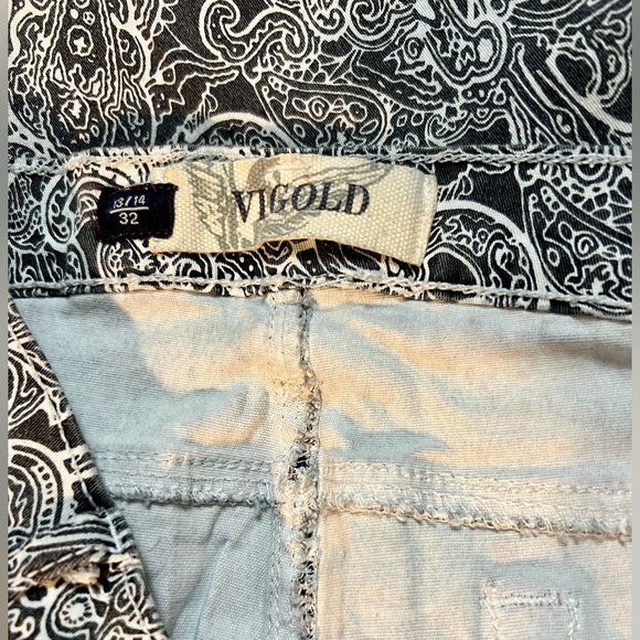 Vigold Skinny Jeans Style V60 Paisley Pants Stretch Feminine Goth Size 13/14 32 - Picture 6 of 13